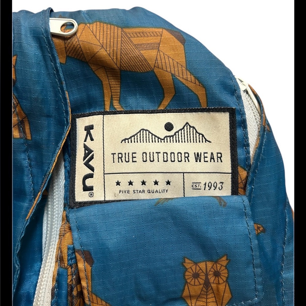 KAVU Sling Rope Bag Teal Rare Retired Great Plains Crossbody Backpack Outdoor - Picture 2 of 5